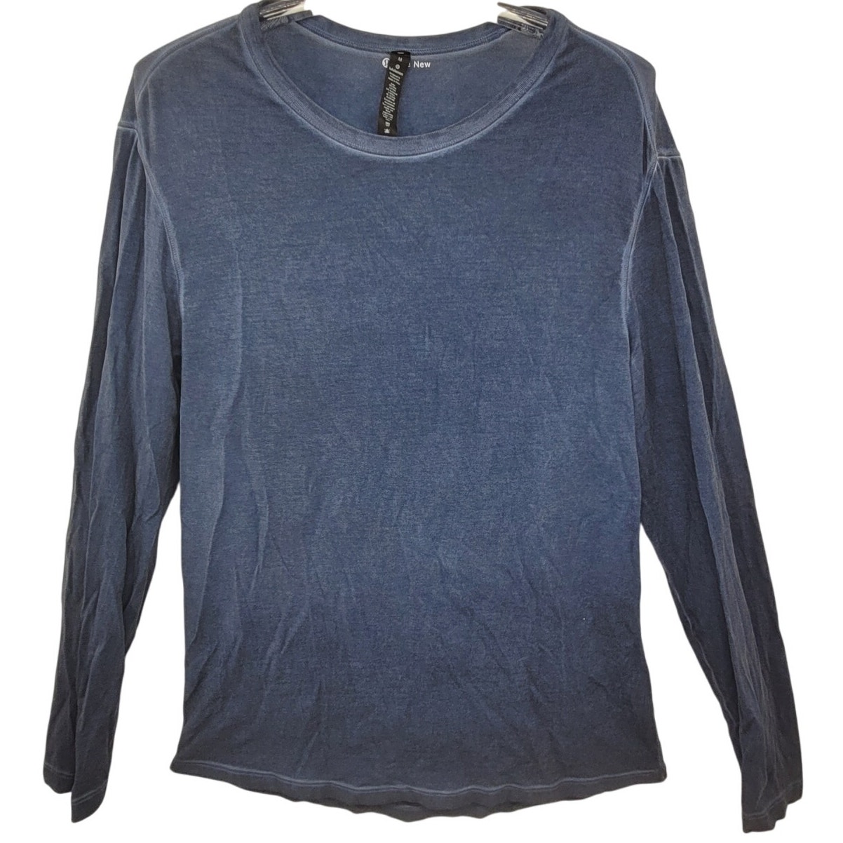 Lululemon Like New Blue Knit Long Sleeve Athleisure Performance Men's T-Shirt